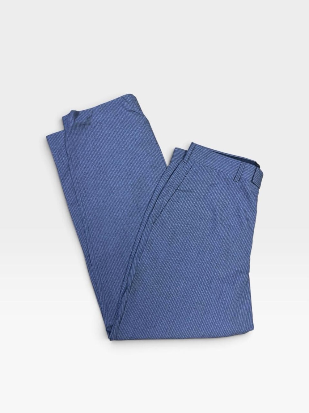 Classic Gray Pinstriped Men's Dress Pants